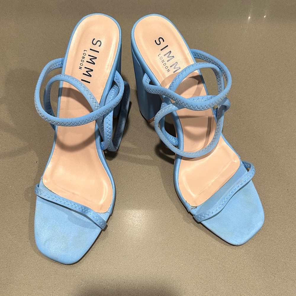 SIMMI London Blue Strappy Heels